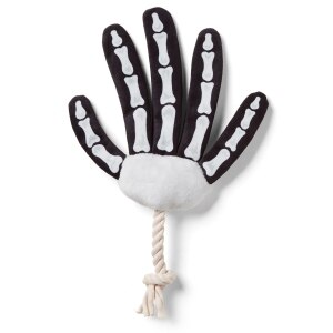 Skeleton Hand Rope Halloween Dog Toy