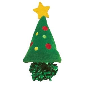 Holiday Crackles Christmas Tree Cat Toy