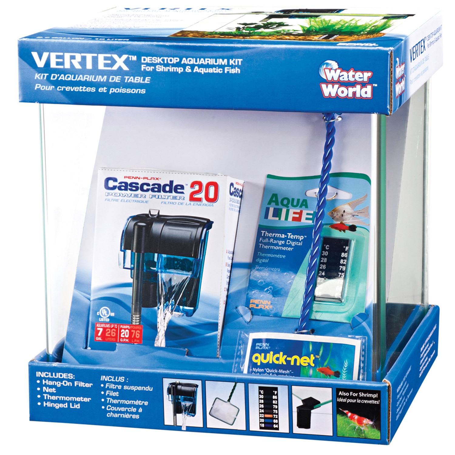 Penn Plax Ww130 Vertex Desktop Aquarium Kit