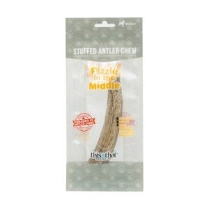 Stuffed Antler Chew - Pizzle in the Middle
