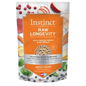 Raw Longevity Freeze-Dried Grass-Fed Beef & Wild-Caught Cod Recipe Adult Dog Food