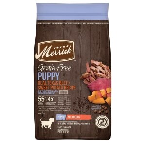 Grain Free Real Texas Beef + Sweet Potato Puppy Recipe Dog Food