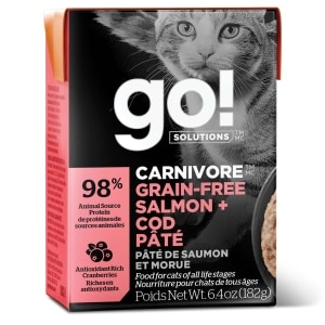 Carnivore Grain-Free Salmon + Cod Pate Recipe Cat Food