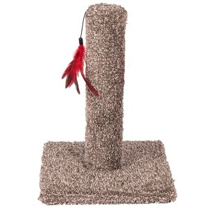 Carpet Cat Scratch Post with Toy