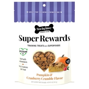Super Rewards Pumpkin Cranberry Crumble Dog Treats