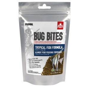 Bug Bites Tropical Formula Granules for Medium to Large Fish Food