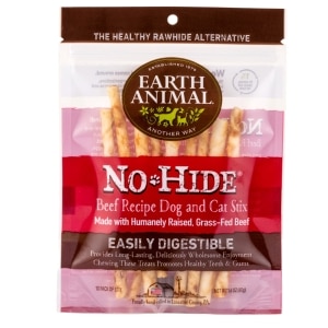 No-Hide Grass-Fed Beef Stix Natural Rawhide Alternative Dog & Cat Chew