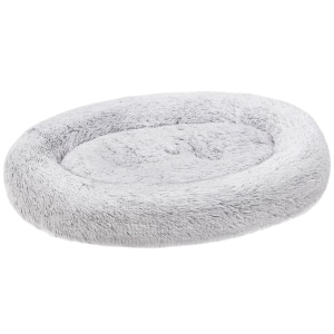 Shaggy Donut Bed White
