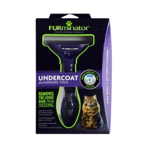 Undercoat deShedding Tool for Long-haired Medium/Large Cats