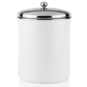 Stainless Steel White Treat Jar