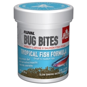 Bug Bites Tropical Formula Micro Granules for Small to Medium Fish Food