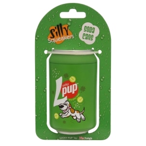 Soda Can Lucky Pup Dog Toy
