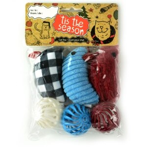 Holiday Mice and Ball Assorted Cat Toy