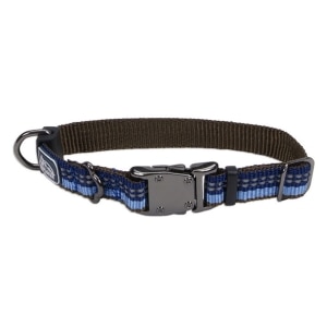 K9 Explorer Reflective Adjustable Dog Collar Blue