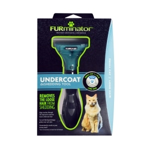 Undercoat deShedding Tool for Long-haired Small Cats