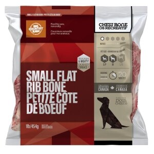Beef Flat Rib Bone Small Dog Treats