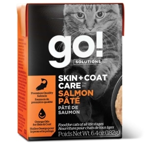 Skin + Coat Care Salmon Pate With Grains Recipe Cat Food
