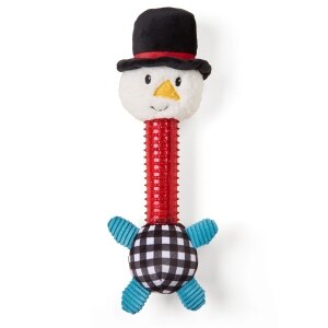 Spike Neck Snowman Dog Toy