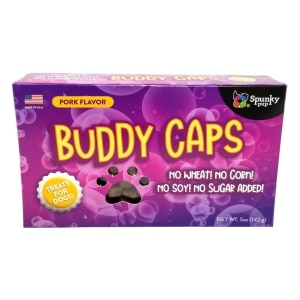 Buddy Caps Pork Flavor Dog Treats