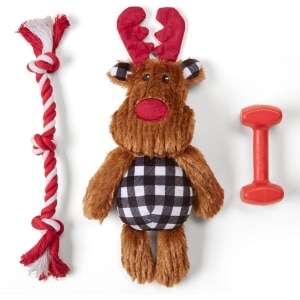 Reindeer Set 3-Piece Dog Toys