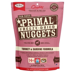 Freeze-Dried Nuggets Turkey & Sardine Formula Dog Food