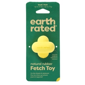 Rubber Fetch Yellow Dog Toy