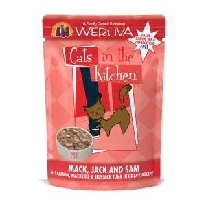 Cats in the Kitchen Mack, Jack & Sam Salmon, Mackerel & Skipjack Tuna Recipe Cat Food