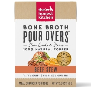 Bone Broth Pour Overs Beef Stew Dog Food