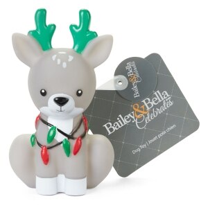 Reindeer Vinyl Squeaker Holiday Dog Toy