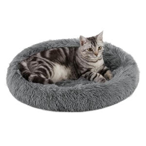 Donut Grey Cat Bed