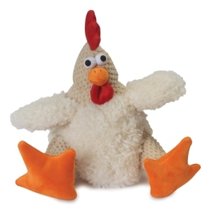 Just For Me White Rooster Dog Toy