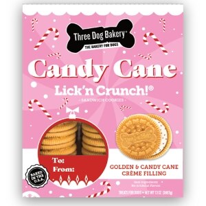Lick'n Crunch! CandyCane Sandwich Cookies Holiday Dog Treats