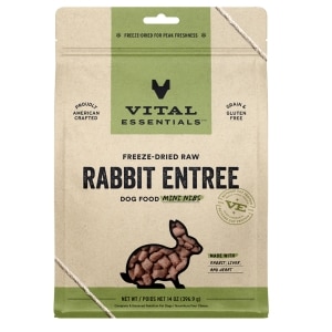 Freeze-Dried Raw Rabbit Entree Mini Nibs Dog Food