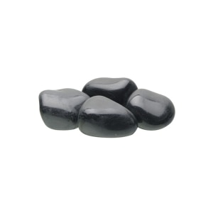Polished Black Agate Aquarium Stones