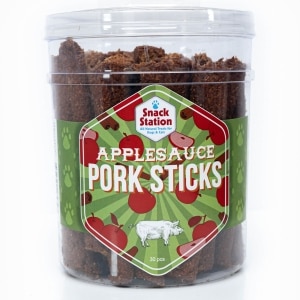 Snack Station Applesauce Pork Sticks Dog Treats