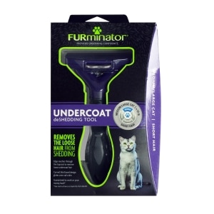Undercoat deShedding Tool for Short-haired Medium/Large Cats