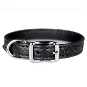Luxe Leather Collar Black