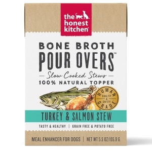 Bone Broth Pour Overs Turkey & Salmon Stew Dog Food
