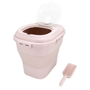 Collapsible Rose Pink Food Container