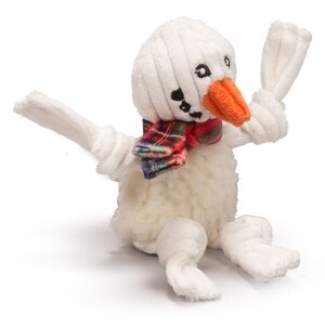 Holiday FlufferKnottie McSnowy the Snowman Knottie Dog Toy
