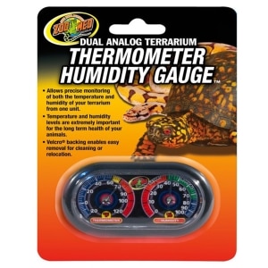 Dual Analog Terrarium Thermometer Humidity Gauge