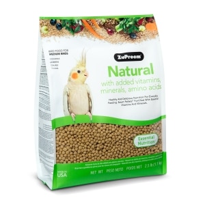 Natural with Added Vitamins, Minerals, Amino Acids Medium Bird Food