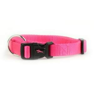 Nylon Adjustable Pink Dog Collar