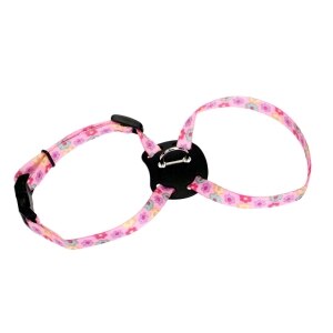 Li'l Pals Adjustable Nylon Harness - Pink Flowers