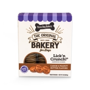 Lick'n Crunch! Sandwich Cookies - Carob & Peanut Butter Flavours
