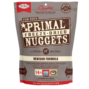 Freeze-Dried Nuggets Venison Formula Dog Food