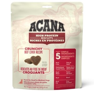 High-Protein Biscuits, Crunchy Beef Liver Recipe Small to Medium Dog Treats