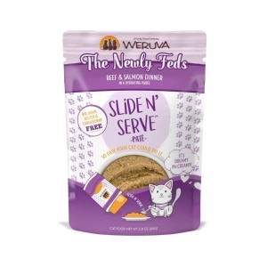 Slide N' Serve Pate The Newly Feds Beef & Salmon Dinner Cat Food