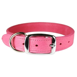 Luxe Leather Collar Pink