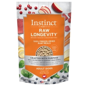 Raw Longevity Freeze-Dried Grass-Fed Beef Recipe Adult Dog Food